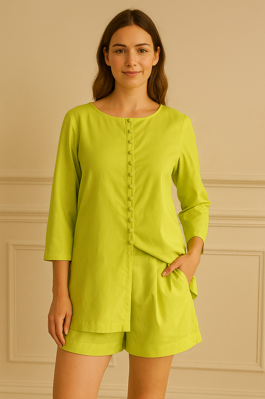 Lime Yellow Co-ord Set – Bright, Bold & Breezy