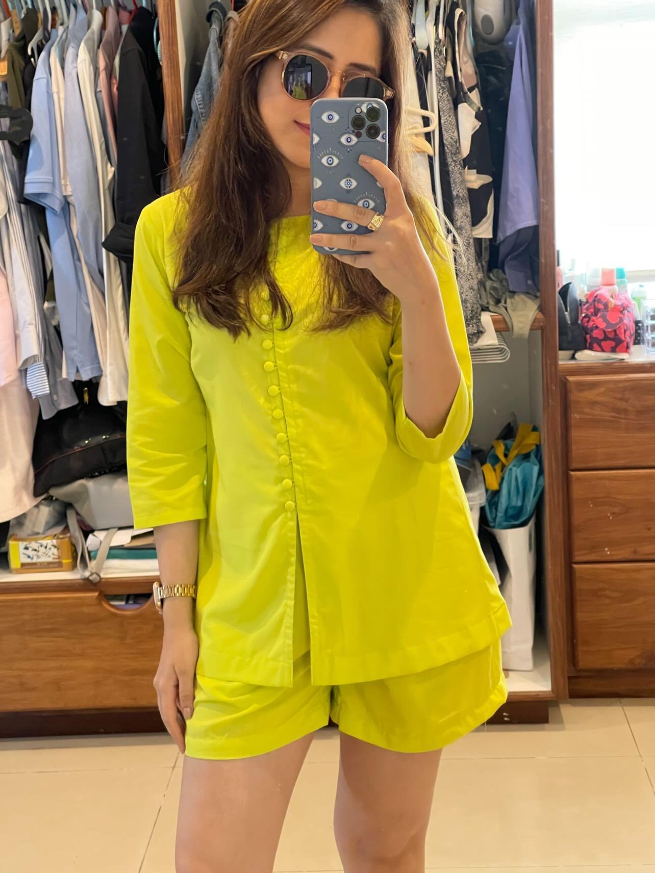 Lime Yellow Co-ord Set – Bright, Bold & Breezy
